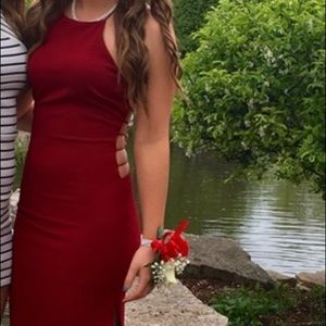 Windsor elegant maroon maxi dress size XS